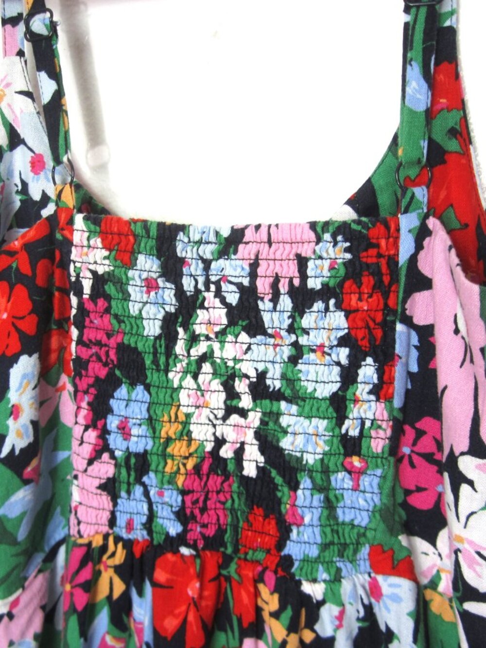 Old Navy NEW Womens Size L Multi Color Floral Cami Mini Dress Linen Rayon Blend - Picture 9 of 9